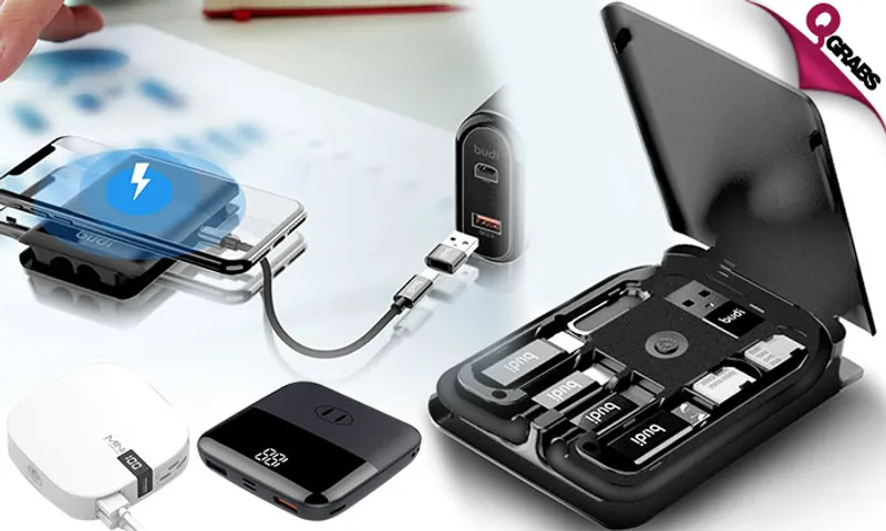 Multifunctional Wireless Charger Box + Powerbank!